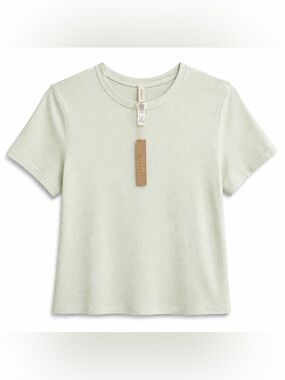 SKIMS Cotton Jersey T-Shirt Spearmint XL NWT Fitted Basic Tee comfort